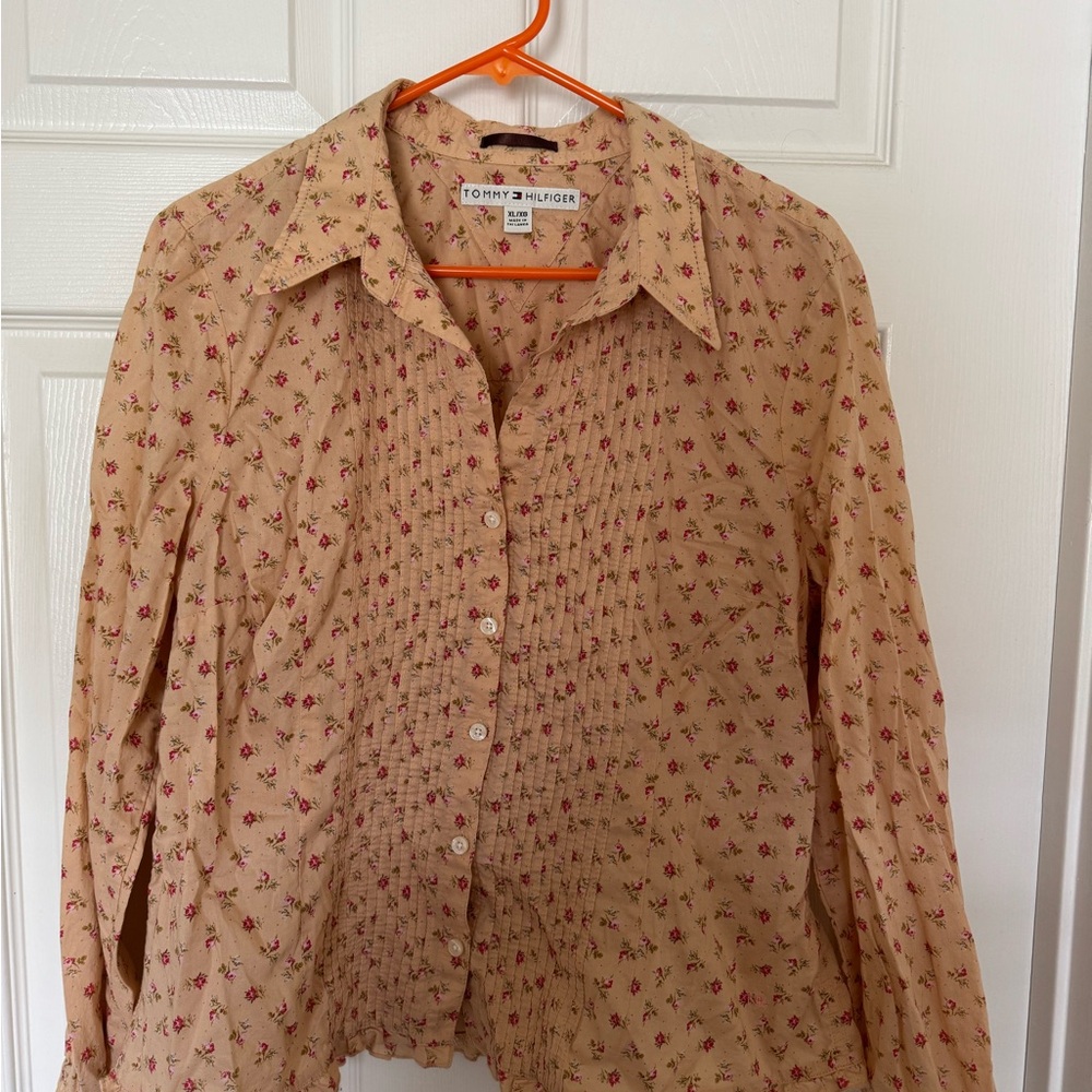 Tommy Hilfiger Beige Floral Shirt